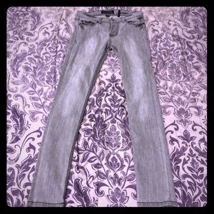 Gray Rude Skinny Jeans